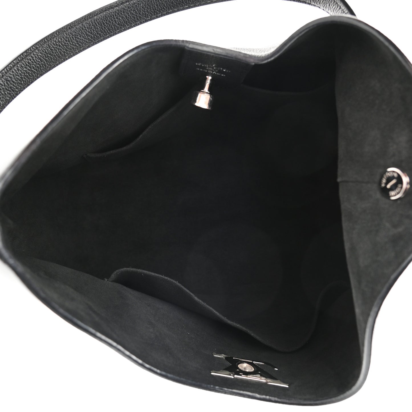 Calfskin Lockme Hobo Black