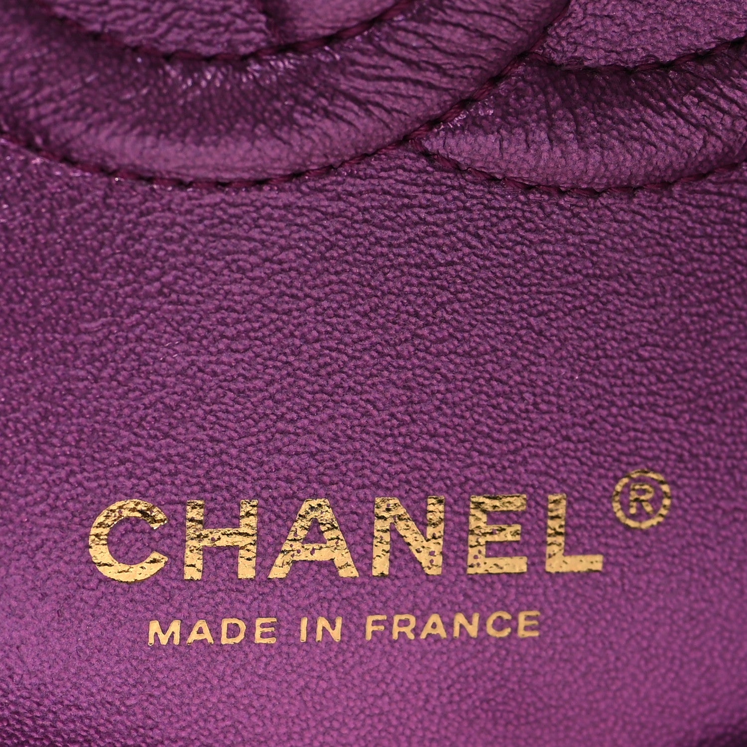 Chanel Iridescent Lambskin Quilted Medium Double Flap Purple 6 of 12
