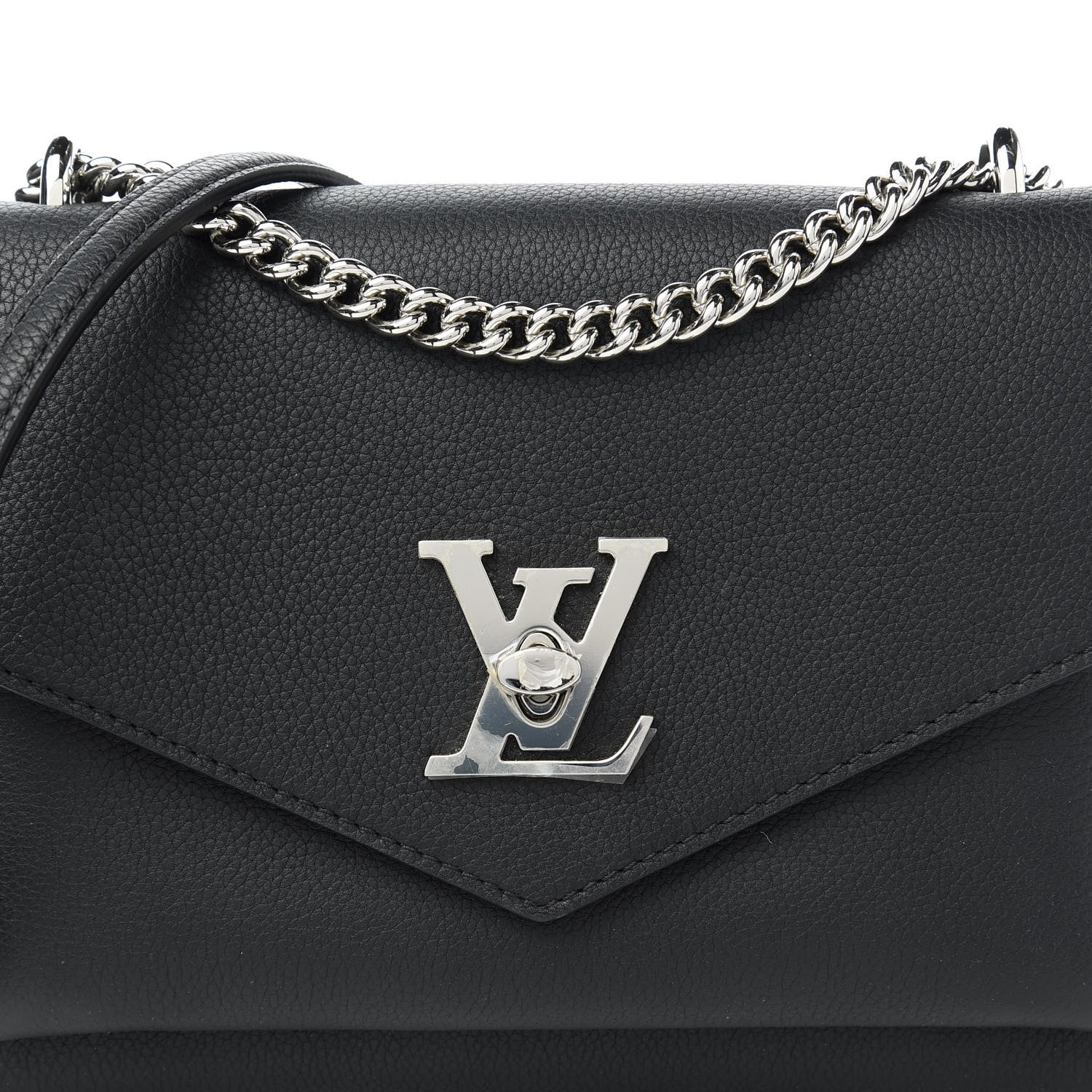 Louis Vuitton Soft Calfskin My Lockme Chain Bag BB Black 11 of 11