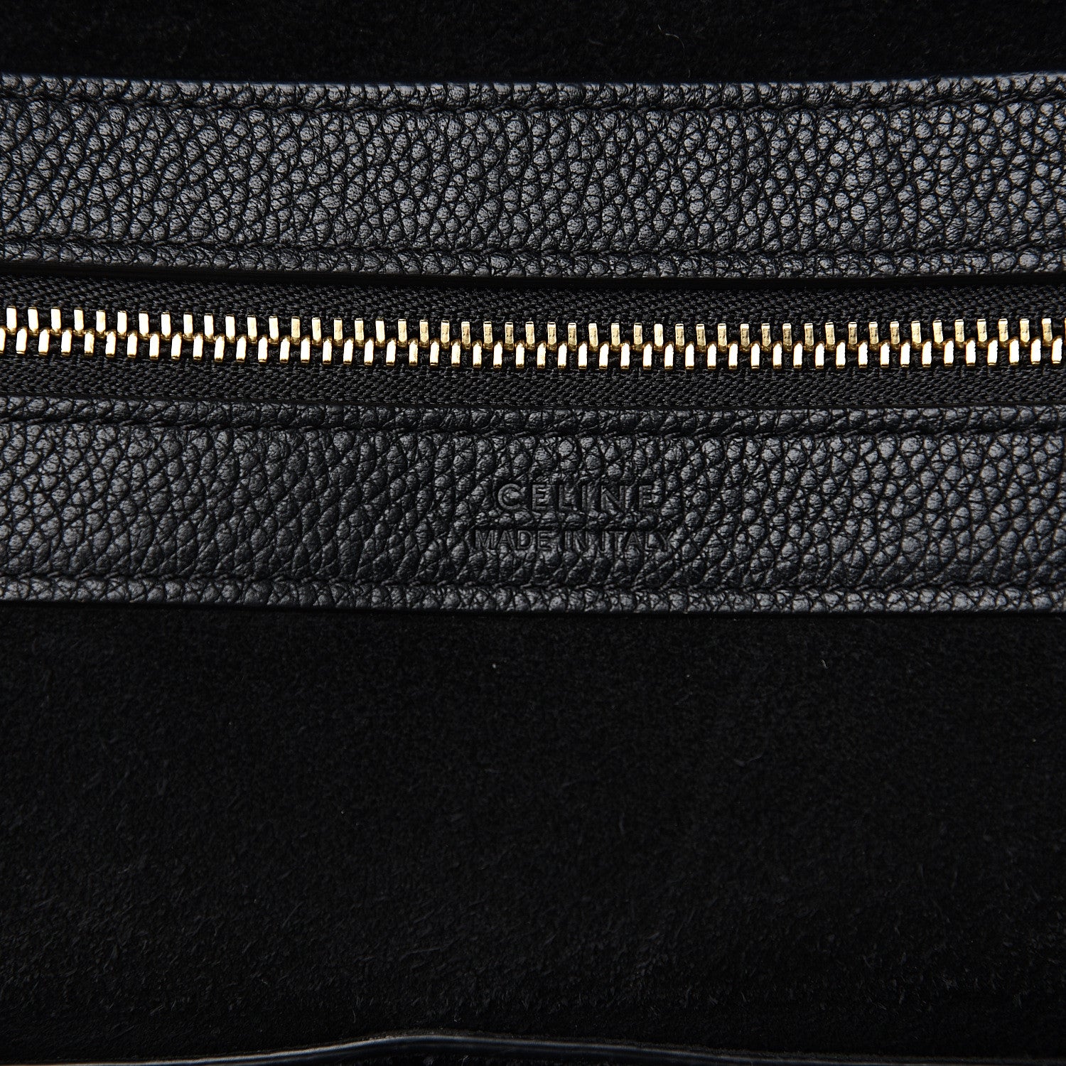 Celine Soft Grained Calfskin Small Belt Cabas Phantom Black 5 of 11