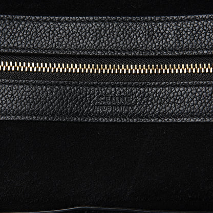 Celine Soft Grained Calfskin Small Belt Cabas Phantom Black 5 of 11