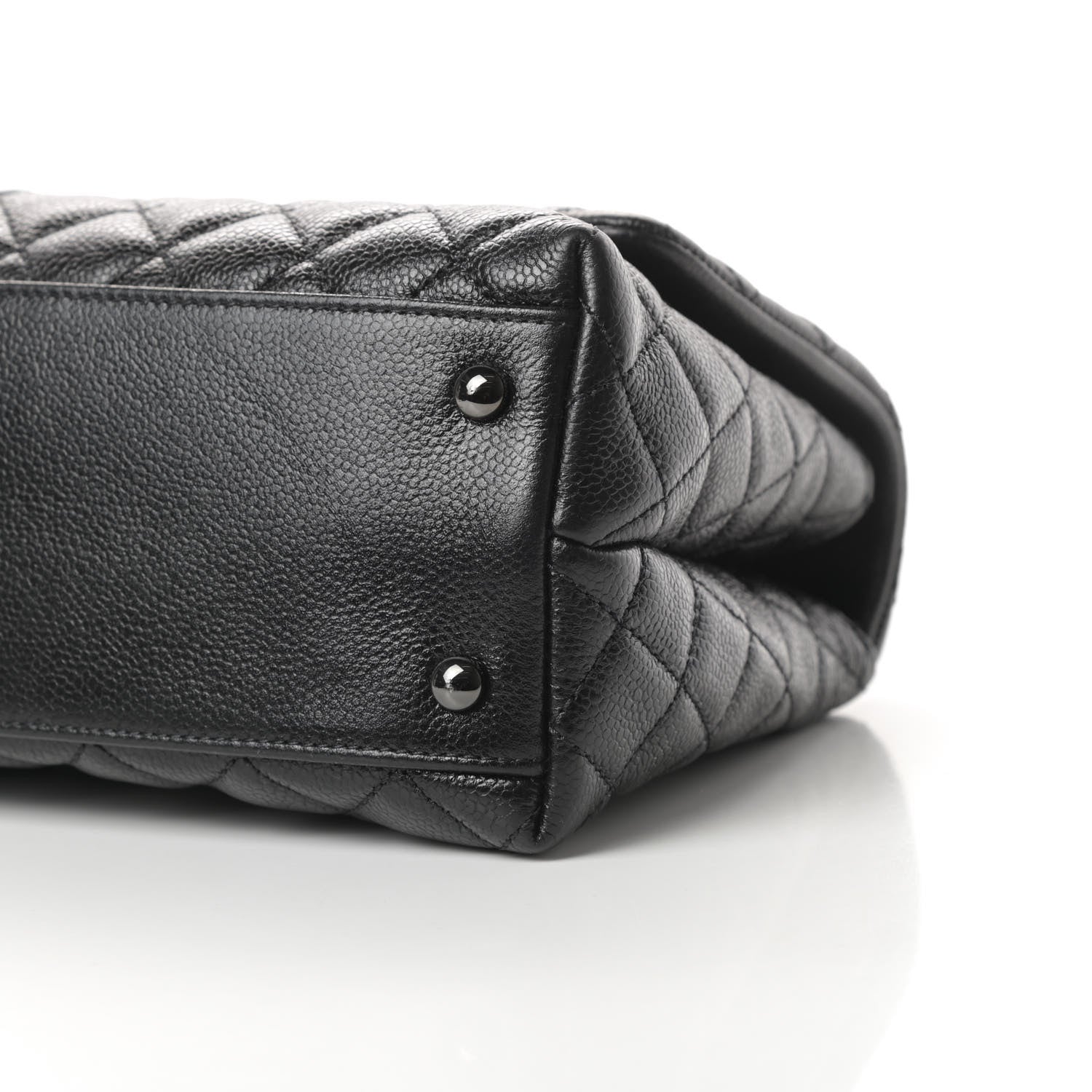 Chanel Caviar Quilted Small Coco Handle Flap So Black 10 of 11