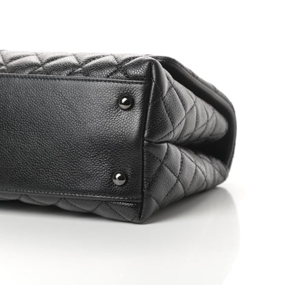 Chanel Caviar Quilted Small Coco Handle Flap So Black 10 of 11