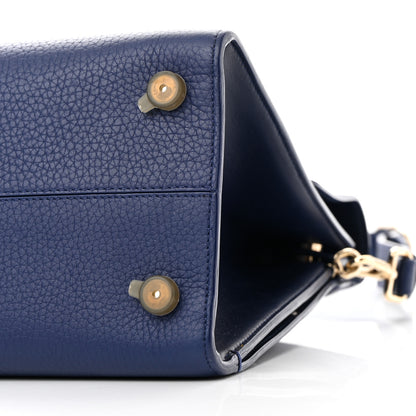 Christian Dior Bullcalf Medium Diorever Flap Navy 8 of 16