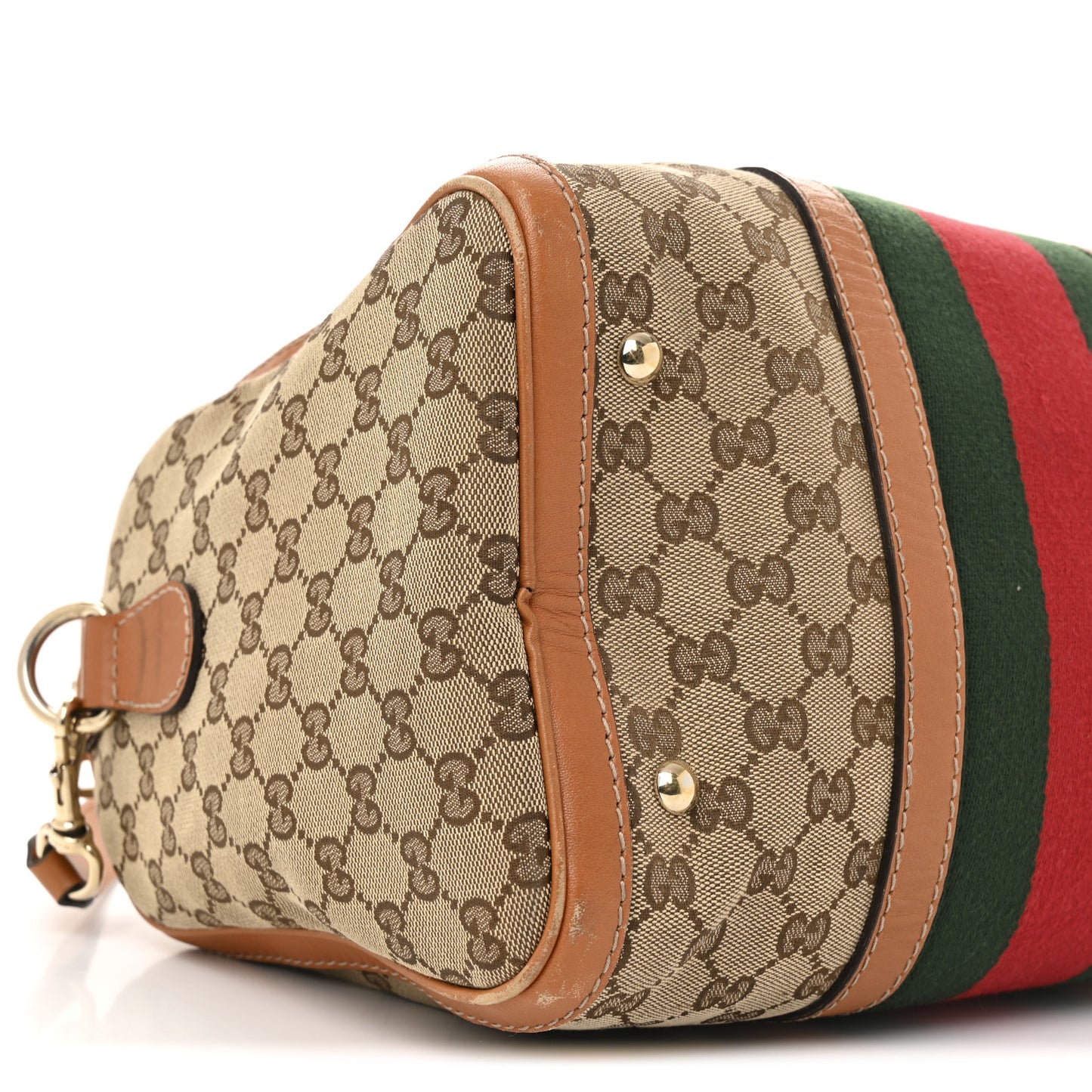 Monogram Vintage Web Medium Boston Tobacco