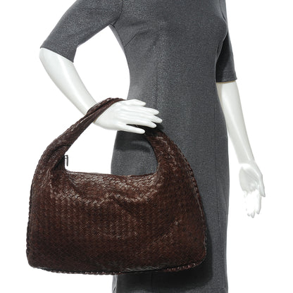 Bottega Veneta Intagli Intrecciato Large Veneta Hobo Ebano 2 of 8