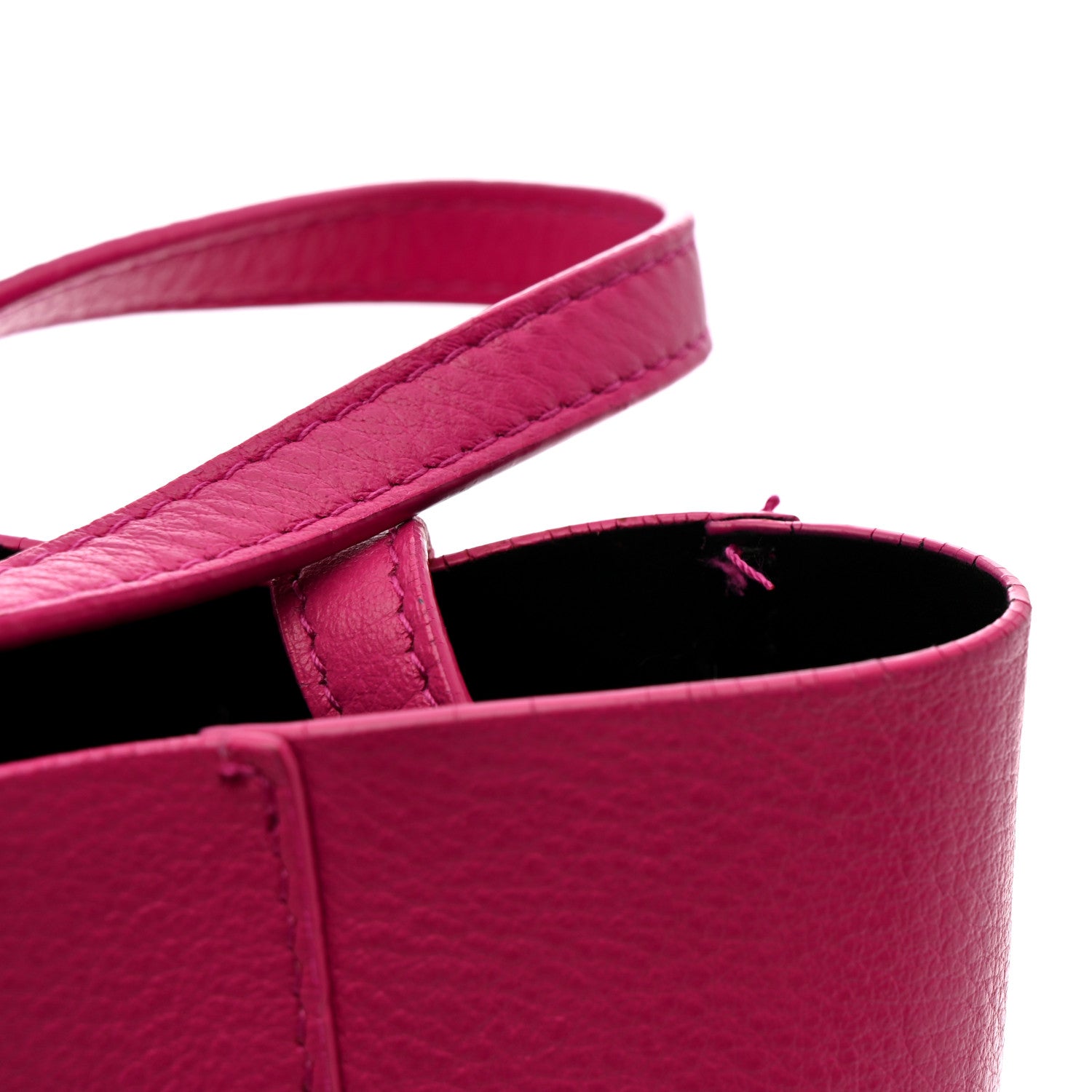 Balenciaga Calfskin XXS Everyday Tote Rose Magenta Black 10 of 14