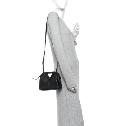 Bottega Veneta Calfskin Small The Point Triangle Bag Black 2 of 9