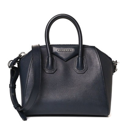 Givenchy Sugar Goatskin Mini Antigona Night Blue 1 of 12