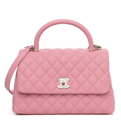 Chanel Caviar Quilted Small Coco Handle Flap Light Pink 1 of 11