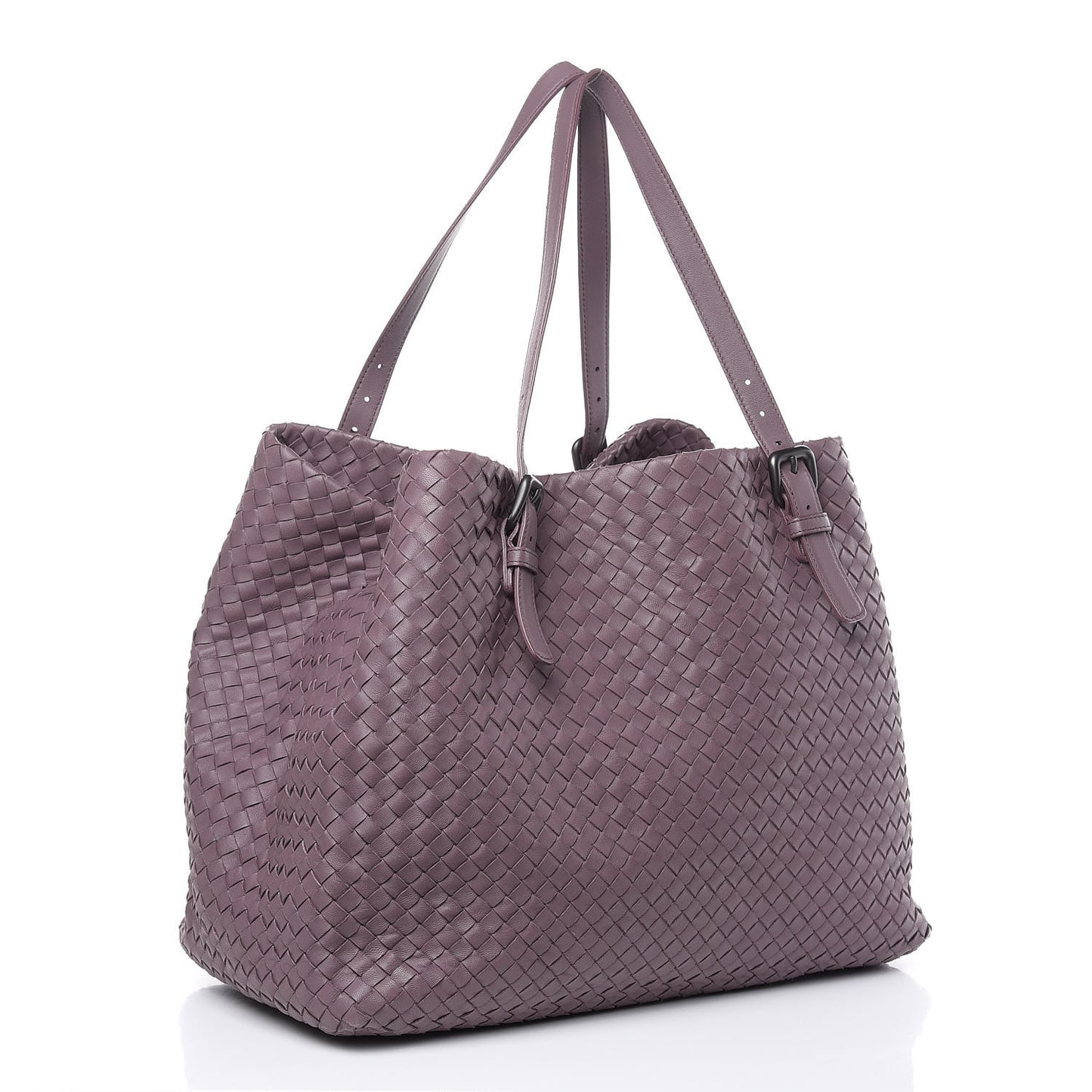 Nappa Intrecciato Large Cesta Tote Violet