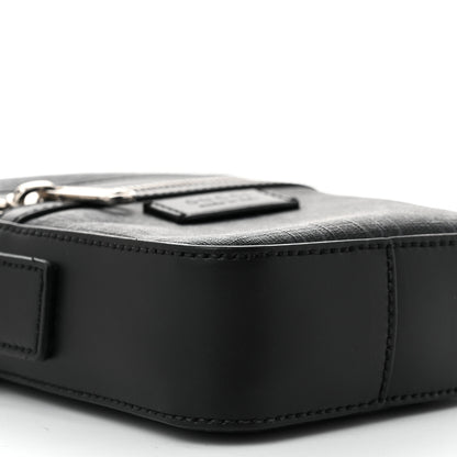 Gucci GG Supreme Monogram Appia Calfskin Web Small Camera Messenger Bag Black Grey 9 of 11