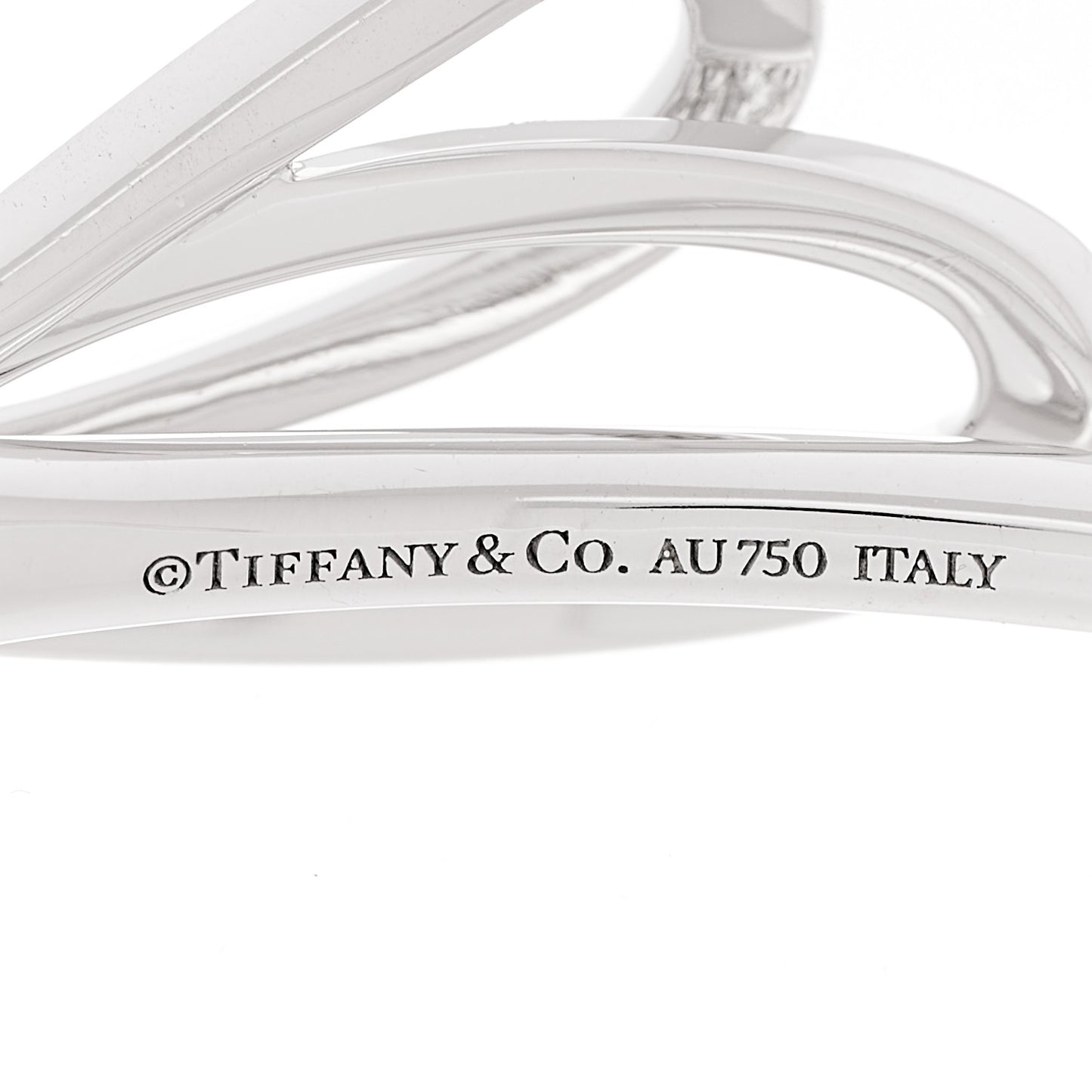 18K White Gold Diamond Medium Bow Cuff Bracelet
