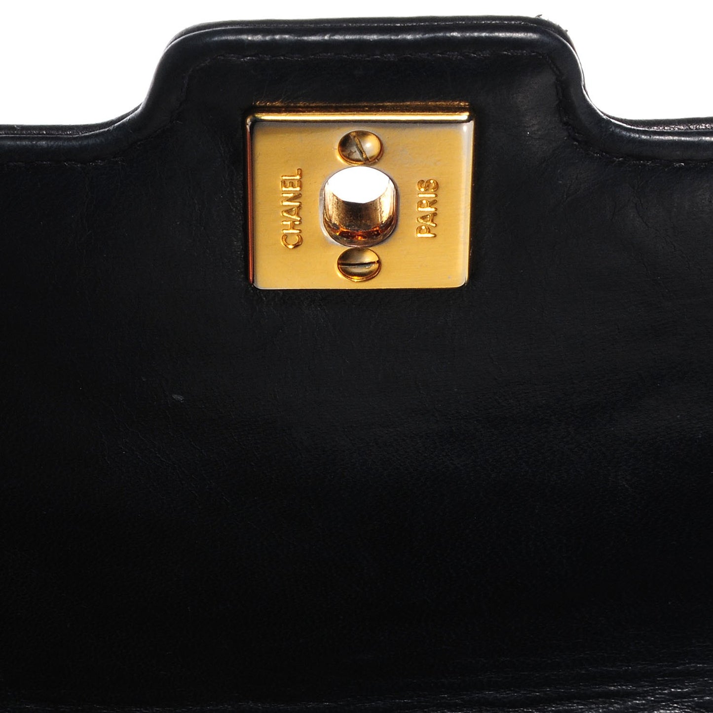 Lambskin Quilted Mini Flap Navy