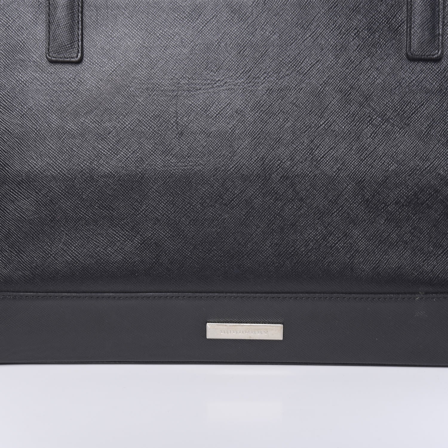 Burberry Saffiano Top Handle Tote Black 18 of 25