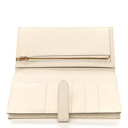 Hermes Epsom Bearn Gusset Wallet Craie 5 of 10