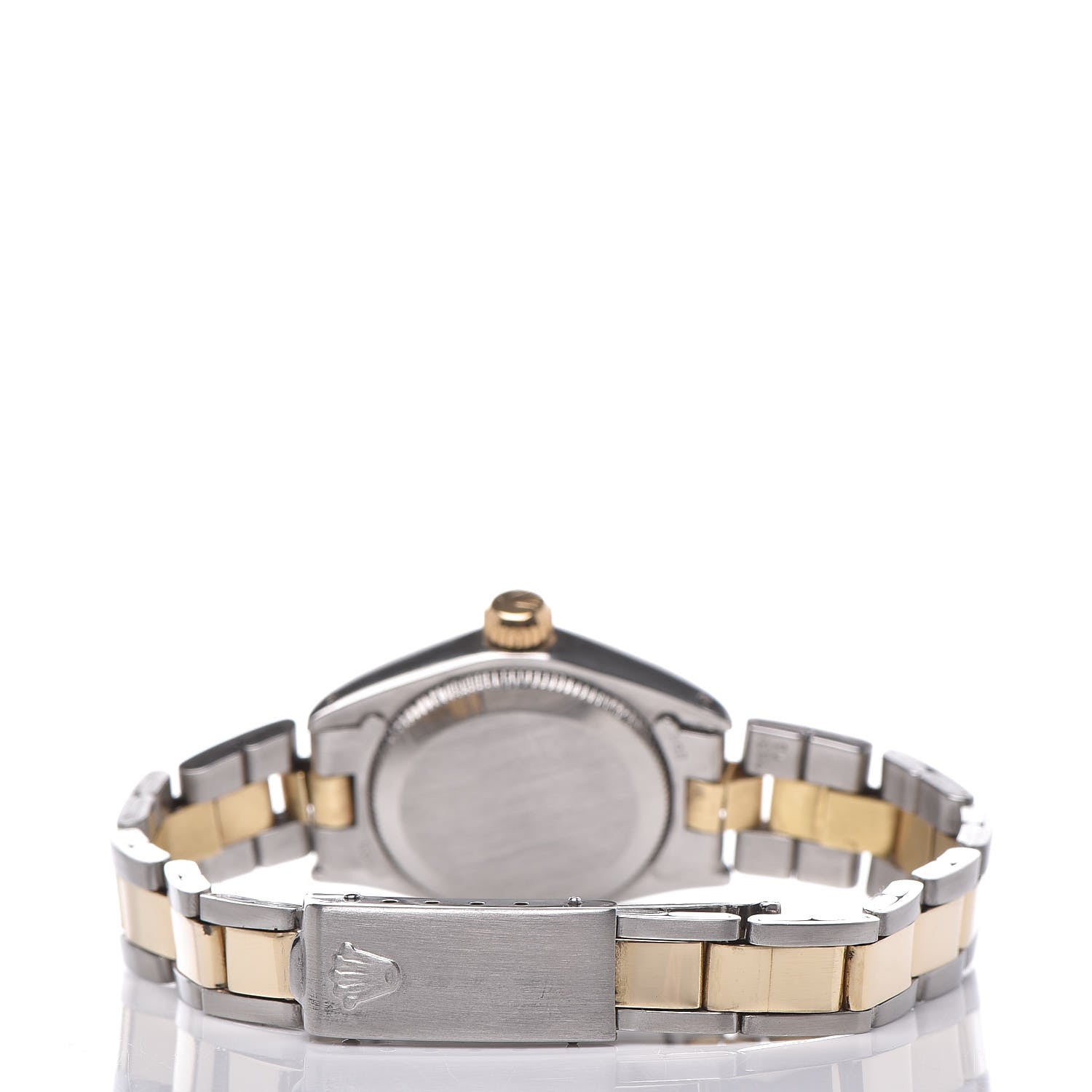 Rolex Stainless Steel 14K Yellow Gold 25mm Oyster Perpetual Watch Zephyr 6724 4 of 8