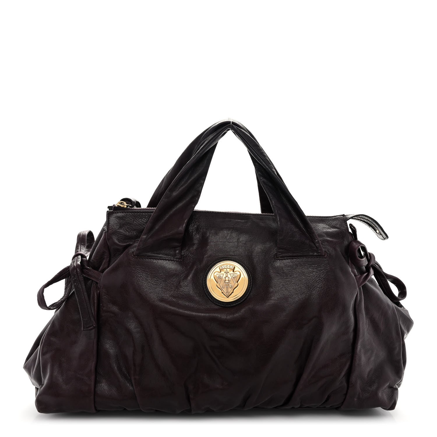 Gucci Calfskin Medium Hysteria Top Handle Bag Purple 1 of 9