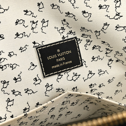 Louis Vuitton Calfskin Catogram Alma Souple MM Black 6 of 10