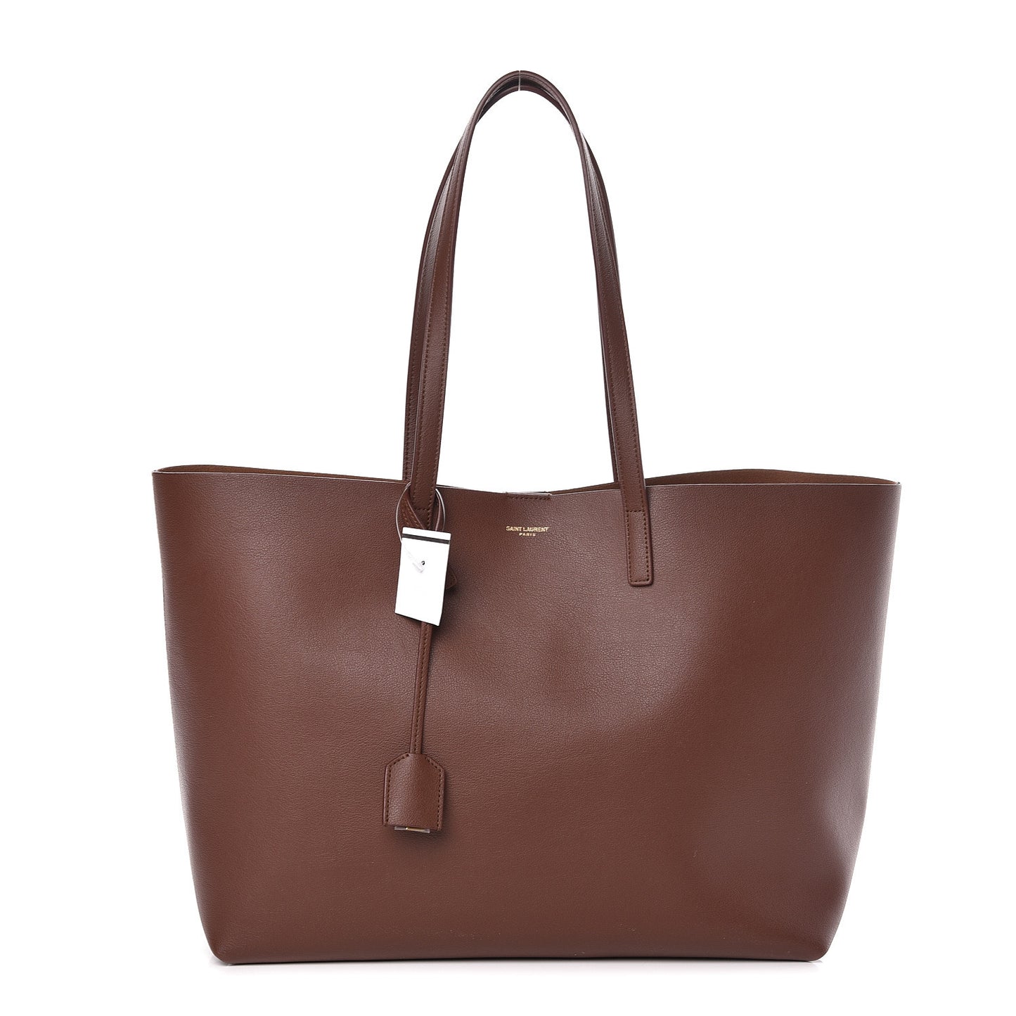 Calfskin Large Shopping Tote Old Brandy