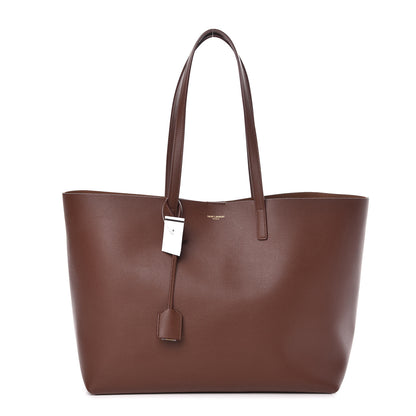 Saint Laurent Calfskin Large Shopping Tote Old Brandy 3 of 11