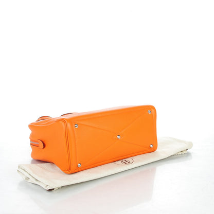 Hermes Taurillon Clemence Victoria II 35 Orange 5 of 9