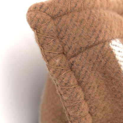 Hermes Wool Cashmere Avalon Pillow PM Ecru Camel 4 of 4