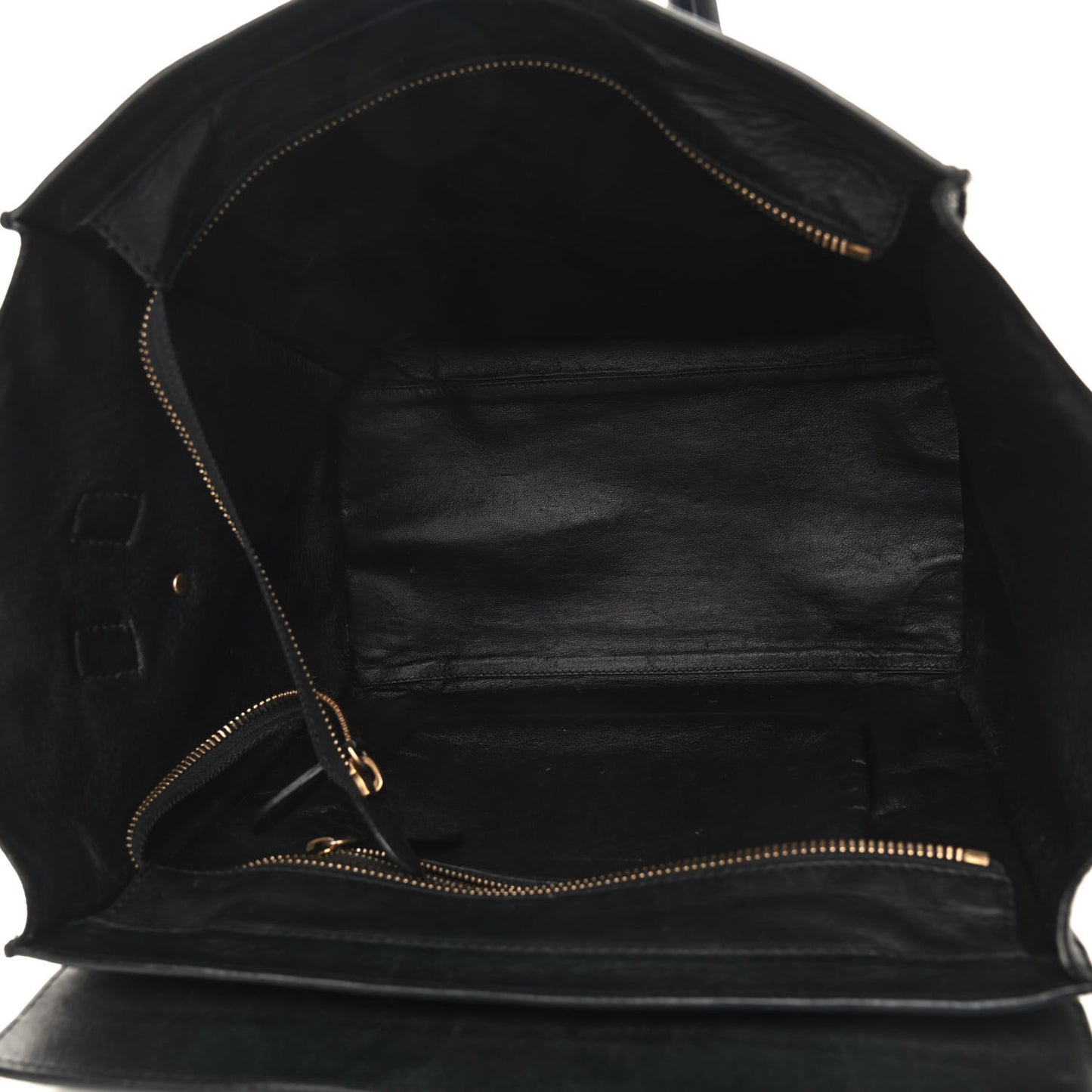 Smooth Calfskin Medium Phantom Luggage Black
