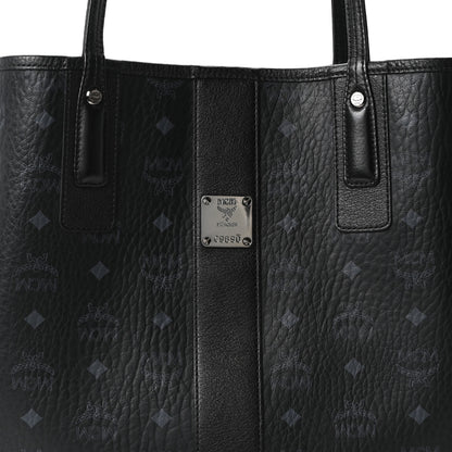 MCM Visetos Medium Liz Reversible Shopper Tote Black 9 of 14