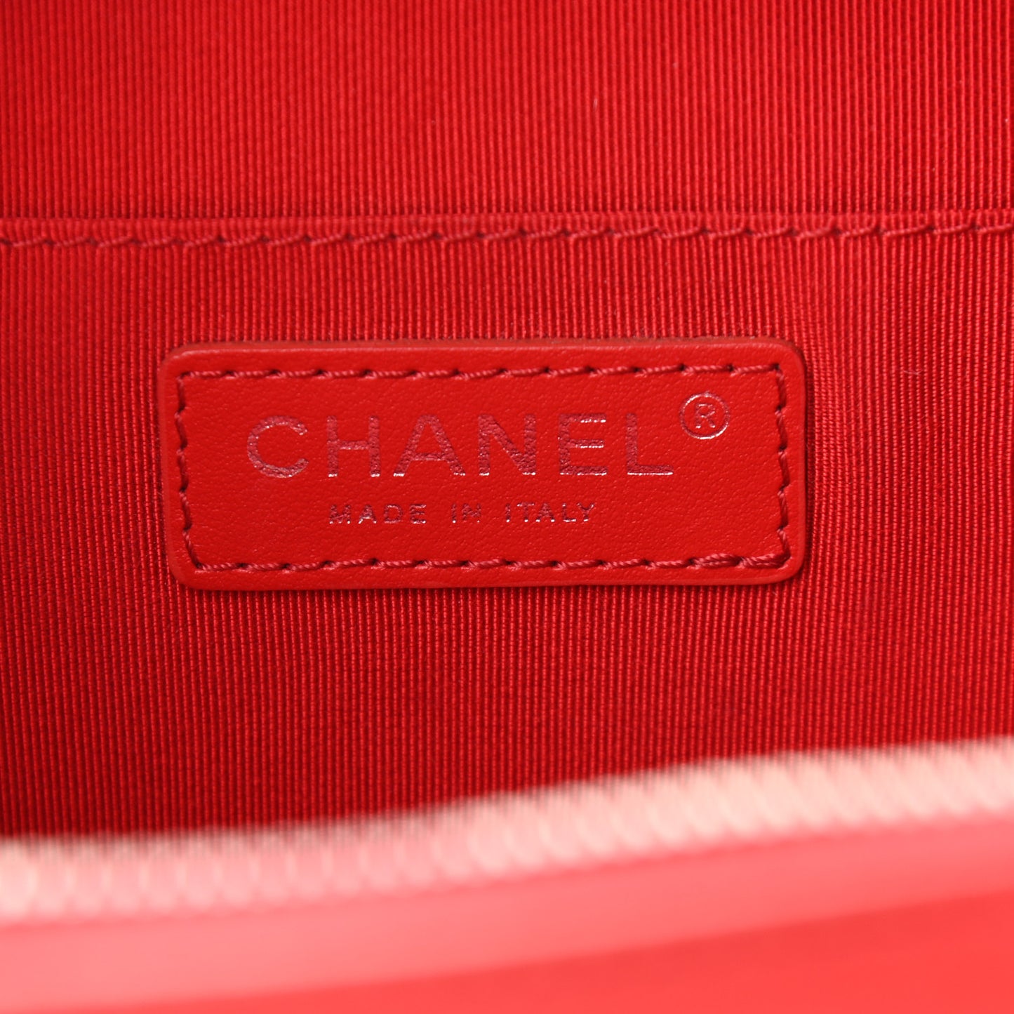 Lambskin Quilted Mini CC Box Camera Bag Red