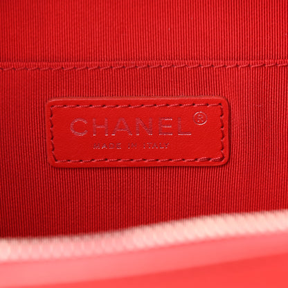 Chanel Lambskin Quilted Mini CC Box Camera Bag Red 8 of 14