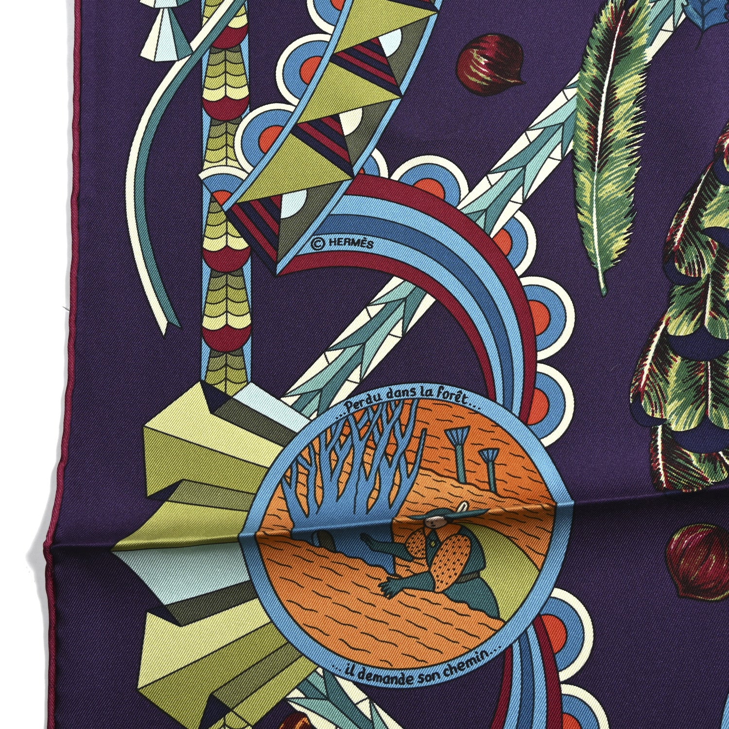Hermes Silk L'Ombrelle Magique Scarf 90 4 of 5