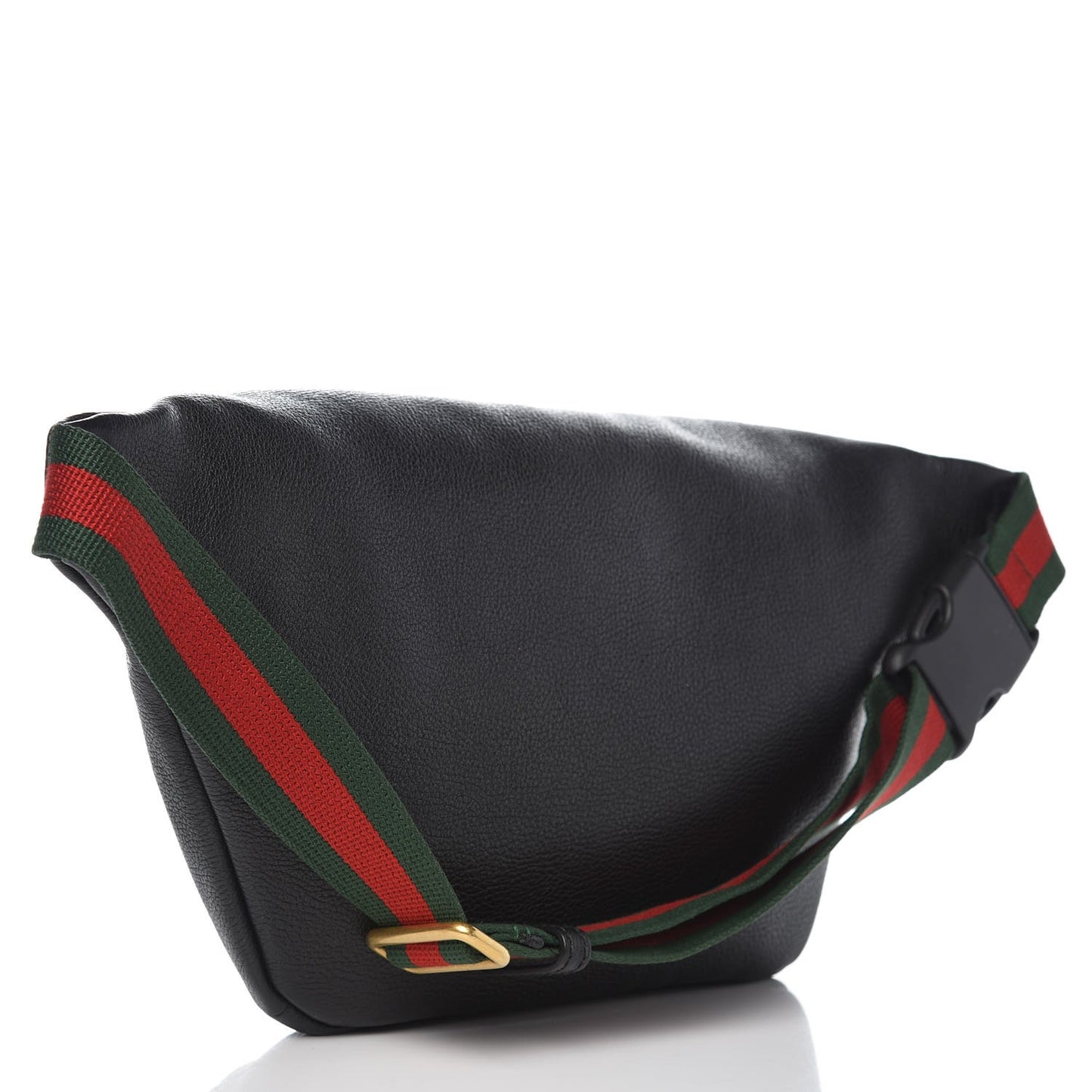 Grained Calfskin Logo Belt Bag Black