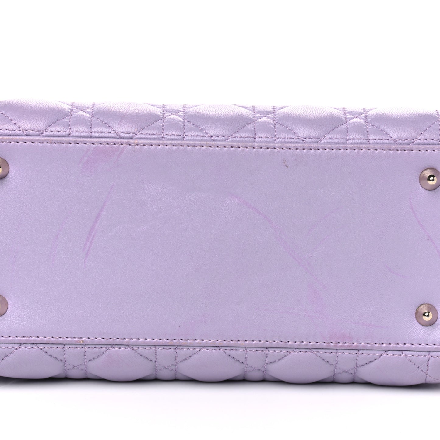 Lambskin Cannage Medium Tri-Color Lady Dior Purple Light Pink