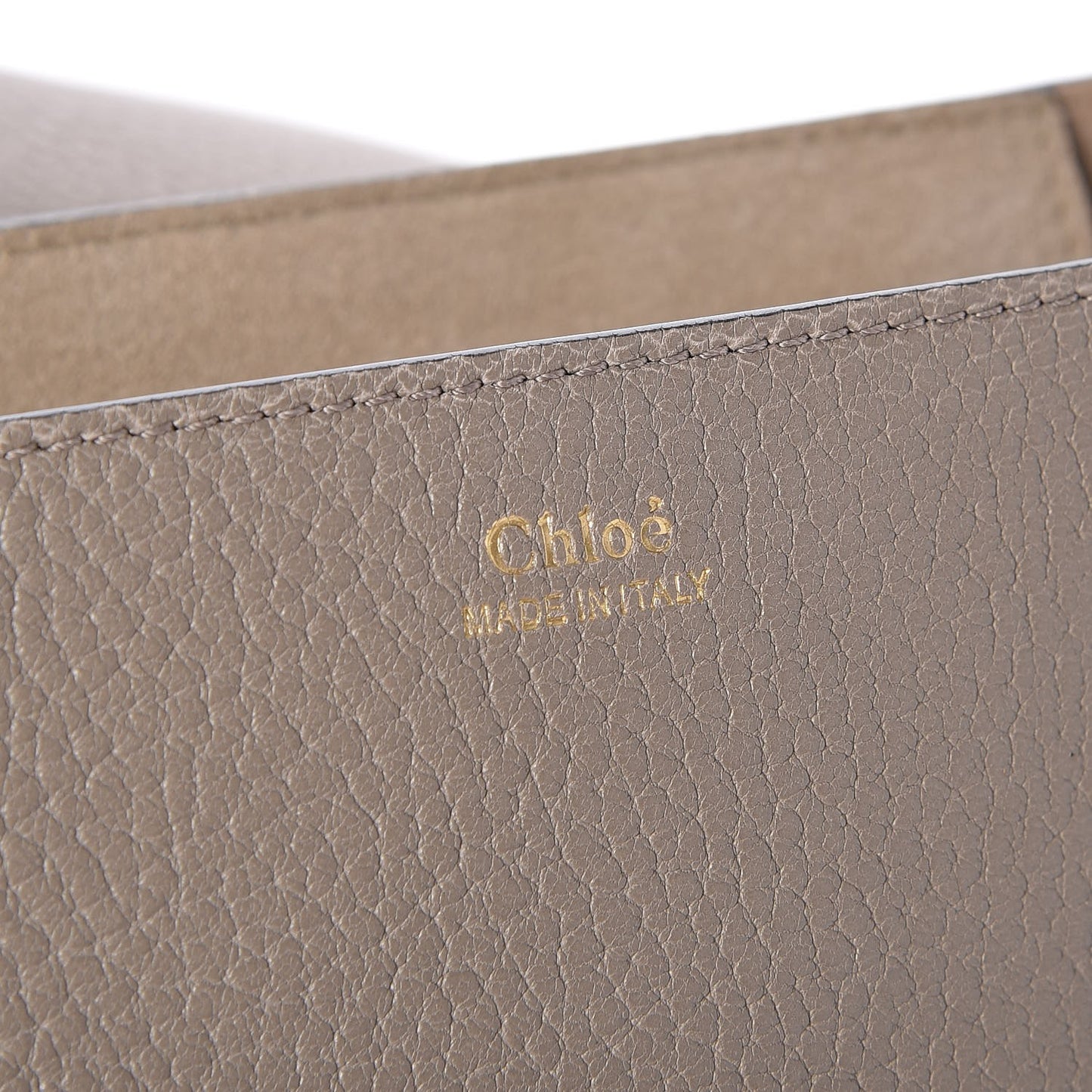 Grained Lambskin Drew Shoulder Bag Motty Grey