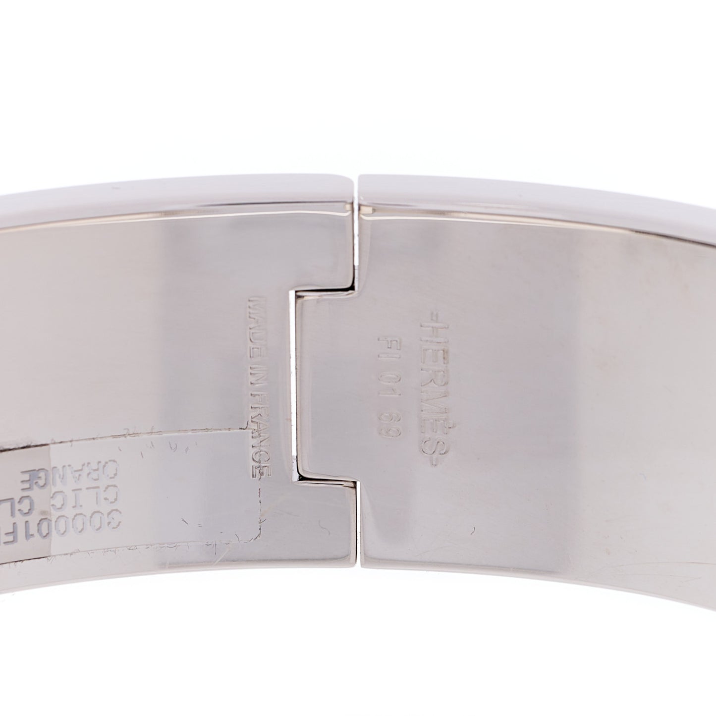 Enamel Wide Clic Clac H Bracelet PM Orange