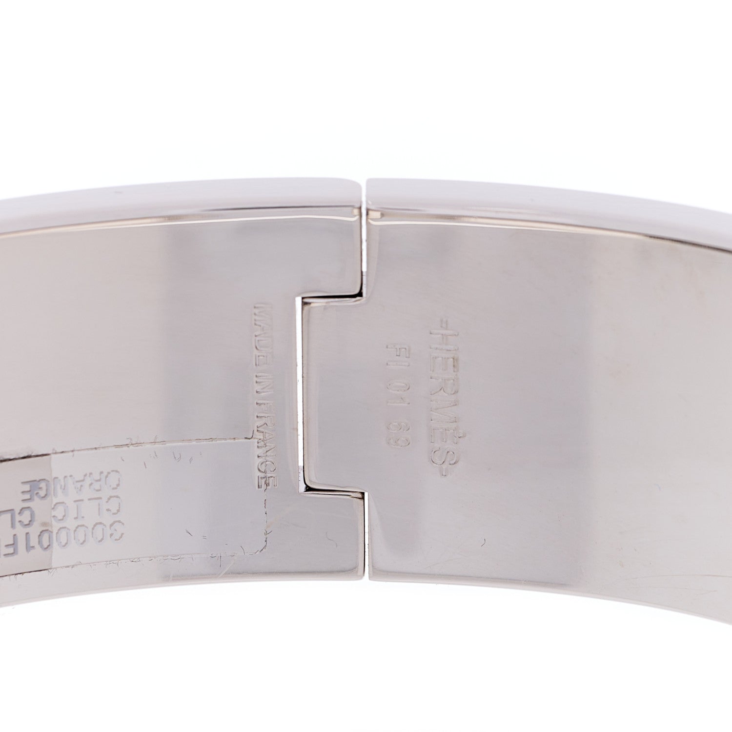 Hermes Enamel Wide Clic Clac H Bracelet PM Orange 3 of 4
