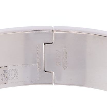 Hermes Enamel Wide Clic Clac H Bracelet PM Orange 3 of 4
