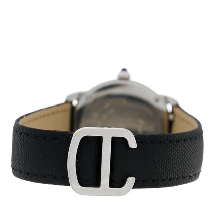 Cartier Stainless Steel Calfskin 29mm Ronde Solo Quartz Watch 3 of 4