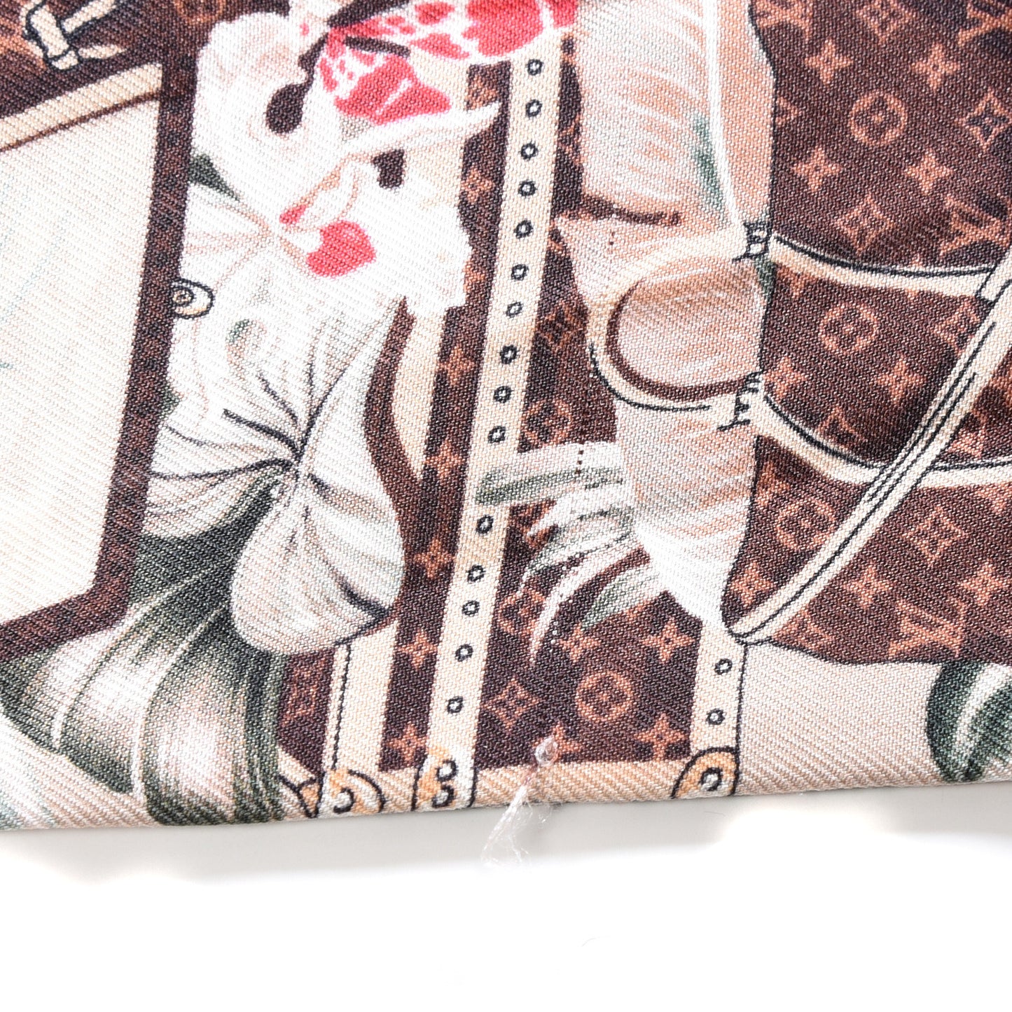 Silk Voyage Extraordinaire Bandeau Scarf Beige