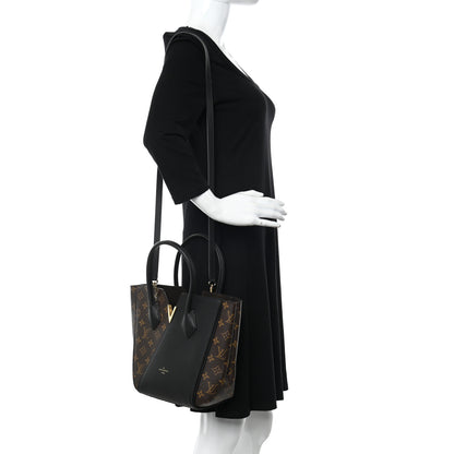 Louis Vuitton Calfskin Monogram Kimono Tote PM Black 2 of 11