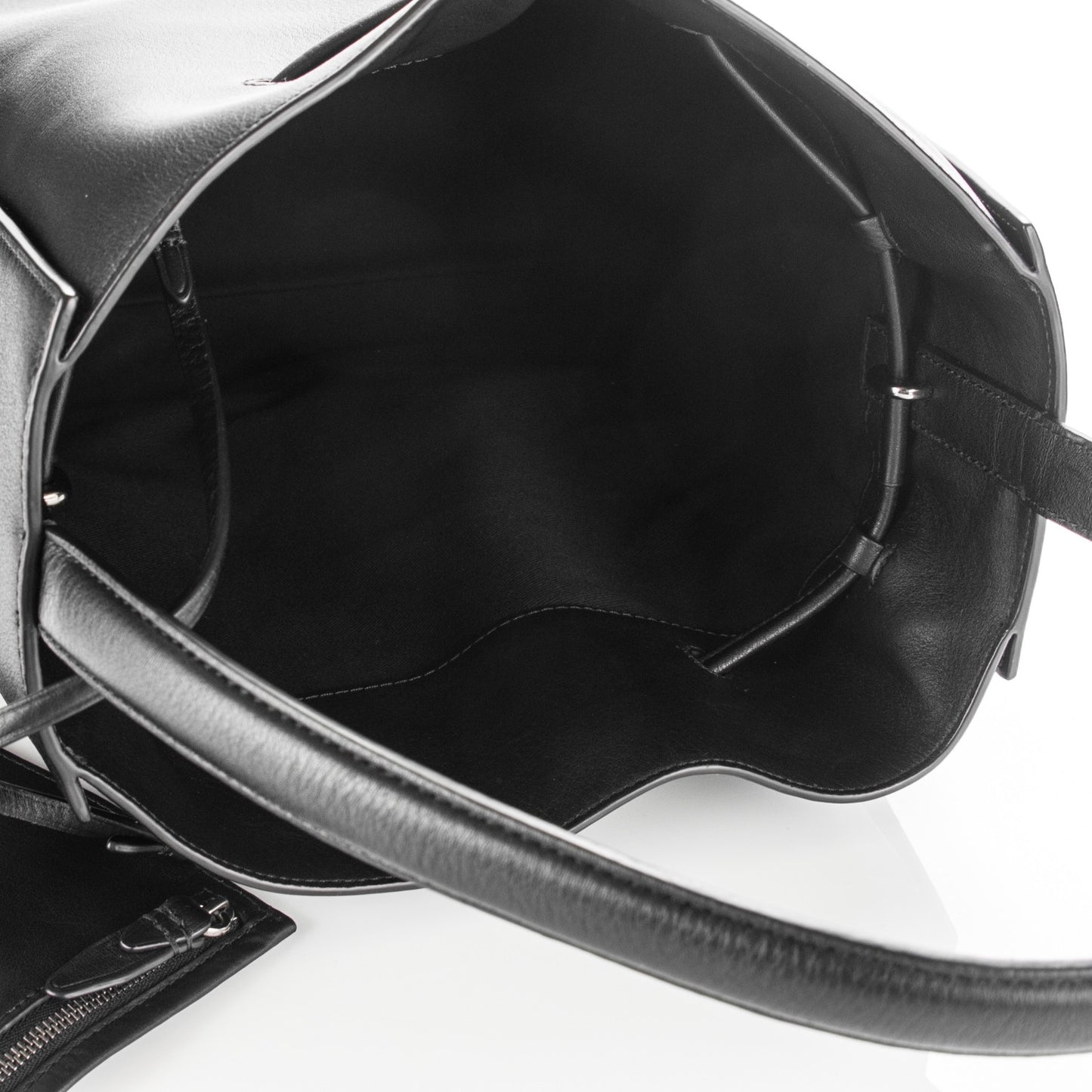 3.1 Calfskin Large Soleil Bucket Bag Black