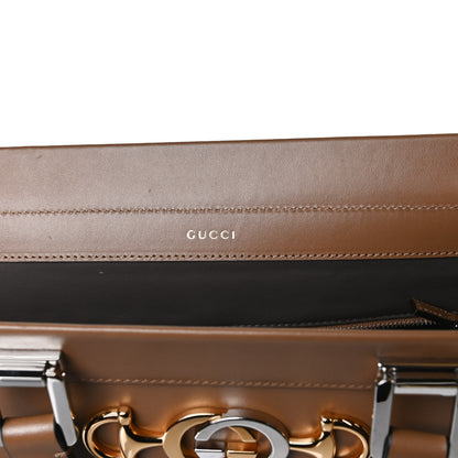 Gucci Smooth Calfskin Medium Zumi Top Handle Bag Friky Taupe 6 of 13