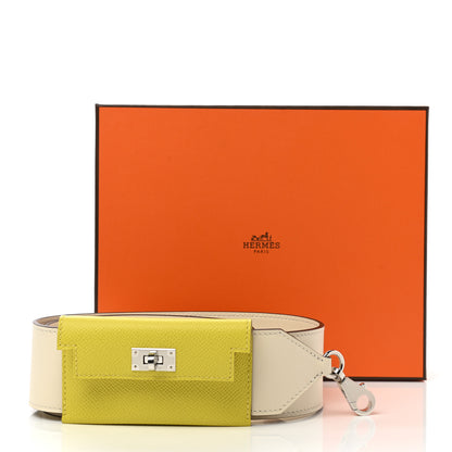 Hermes Swift Epsom Pocket Kelly Shoulder Strap Nata Lime 5 of 5