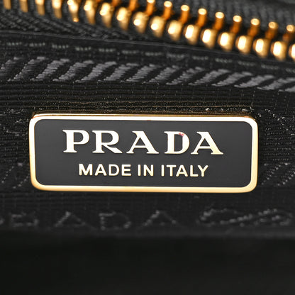 Prada Glossy Calfskin Medium Shoulder Bag Black 4 of 7