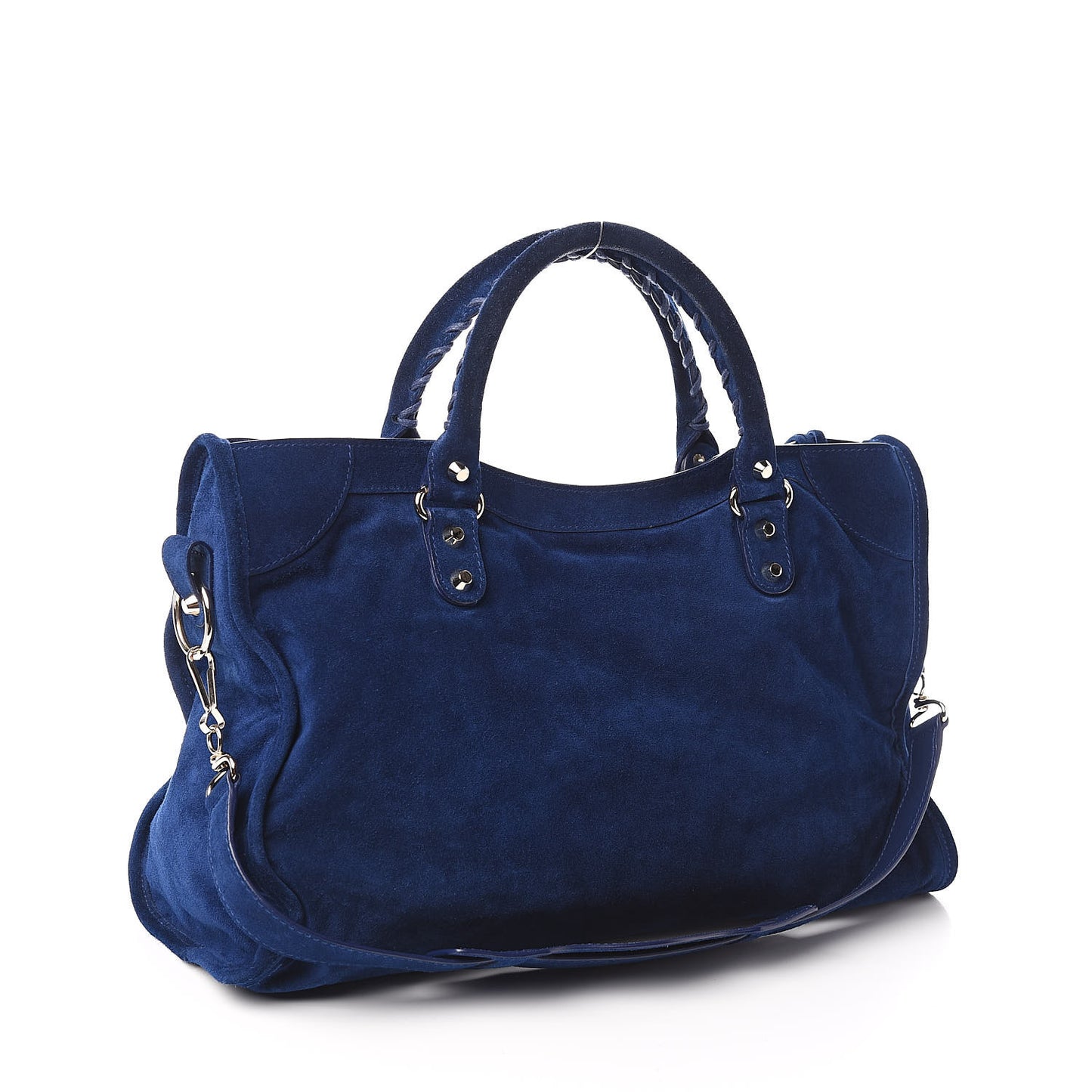 Baby Daim Suede Classic Gold Hardware City Bleu Pacifique