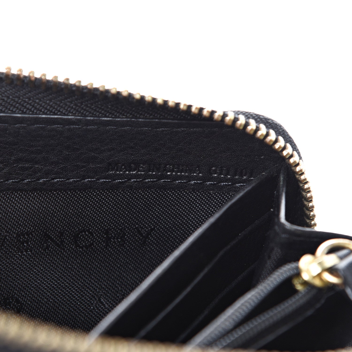 Givenchy Sugar Goatskin Studded Pandora Half Zip Long Wallet Black 6 of 8