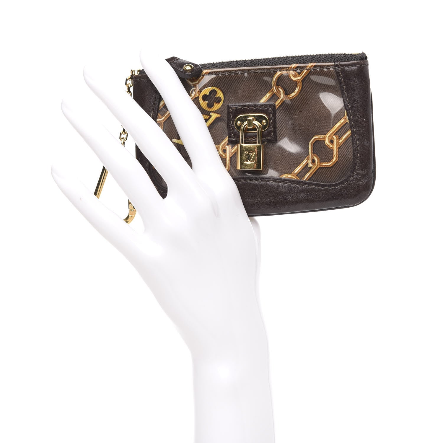 Louis Vuitton Monogram Charms Key Pouch Brown 2 of 7