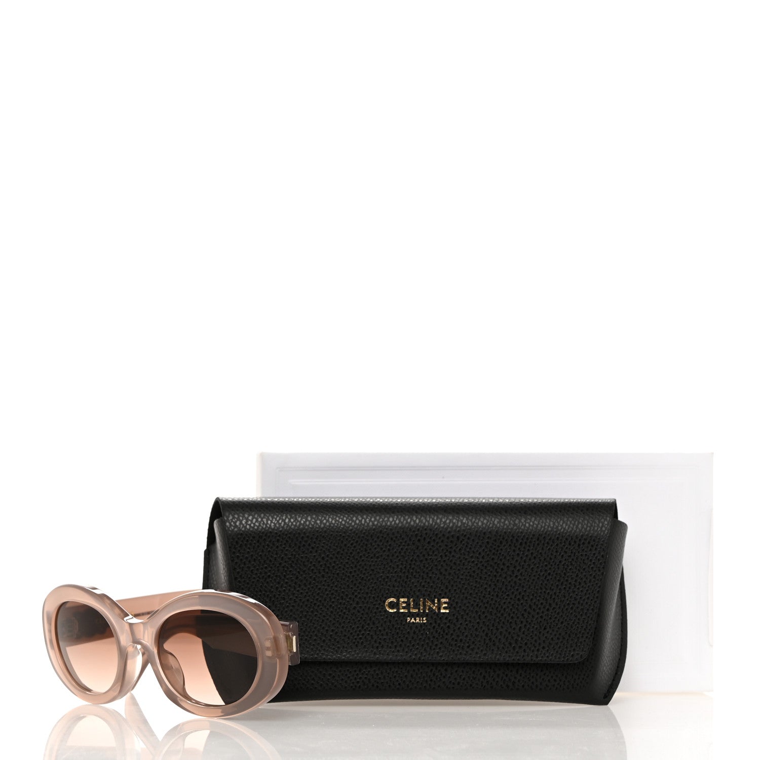 Celine Acetate Triomphe 01 Sunglasses CL 40194U Milky Hazelnut 7 of 7