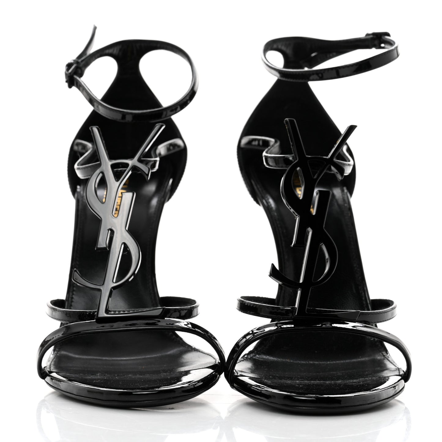 Patent Cassandra 100 Ankle Strap Sandals 40 Black